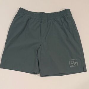 Peloton Teal Athletic Shorts in Size Medium.